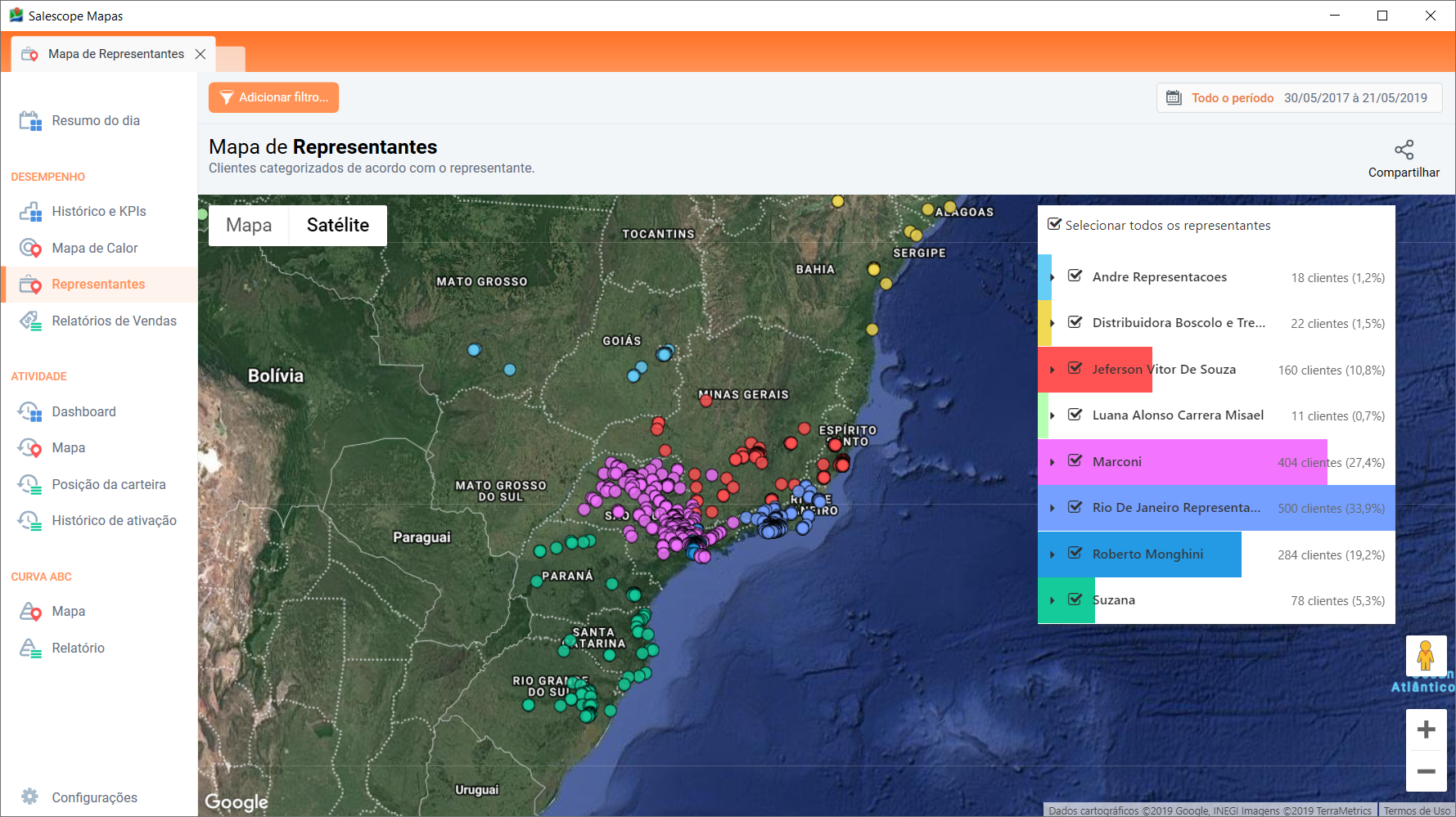 Geomarketing e mapa de clientes: teste o download gratuito