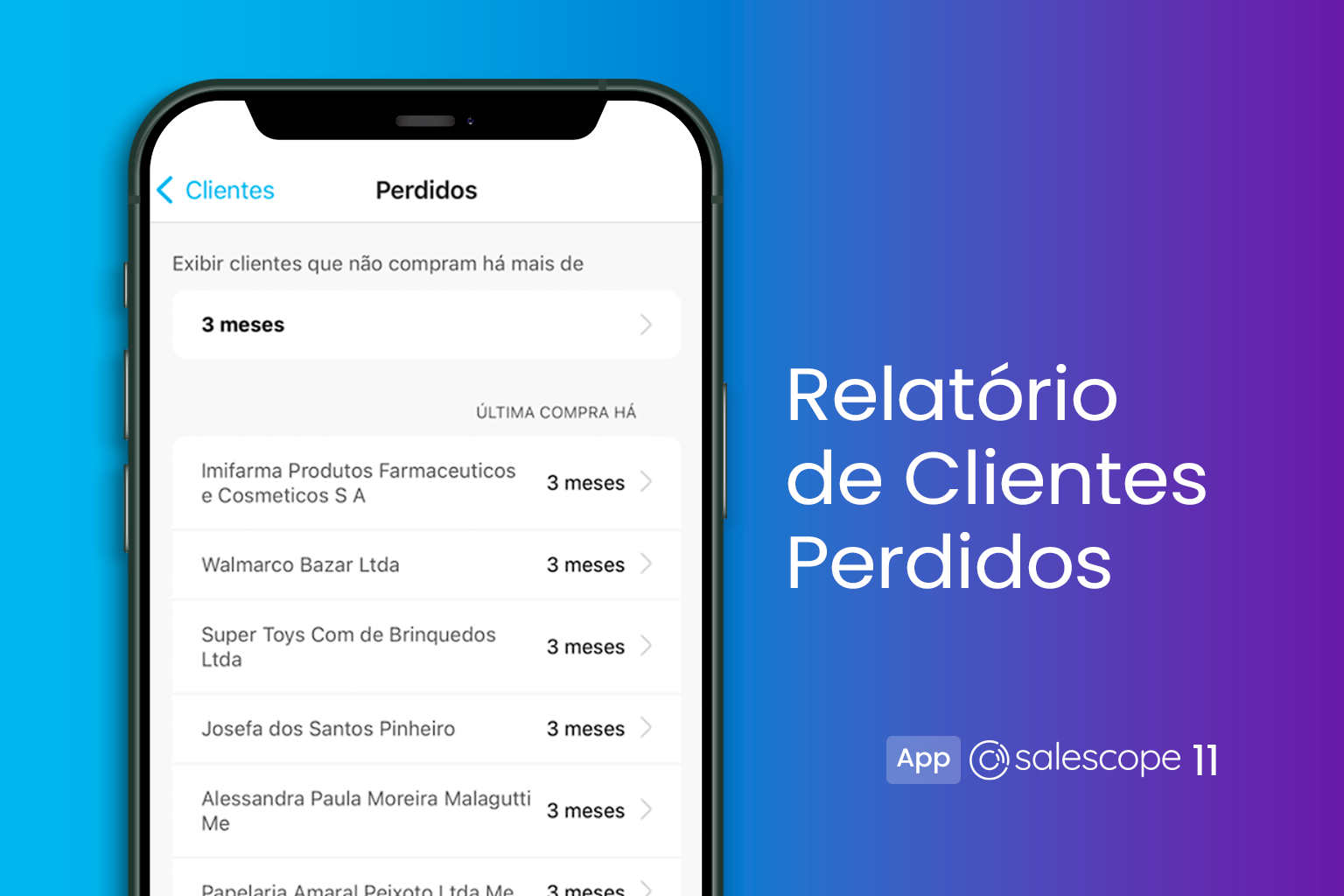 Relatório de Clientes Perdidos [App Salescope 11]