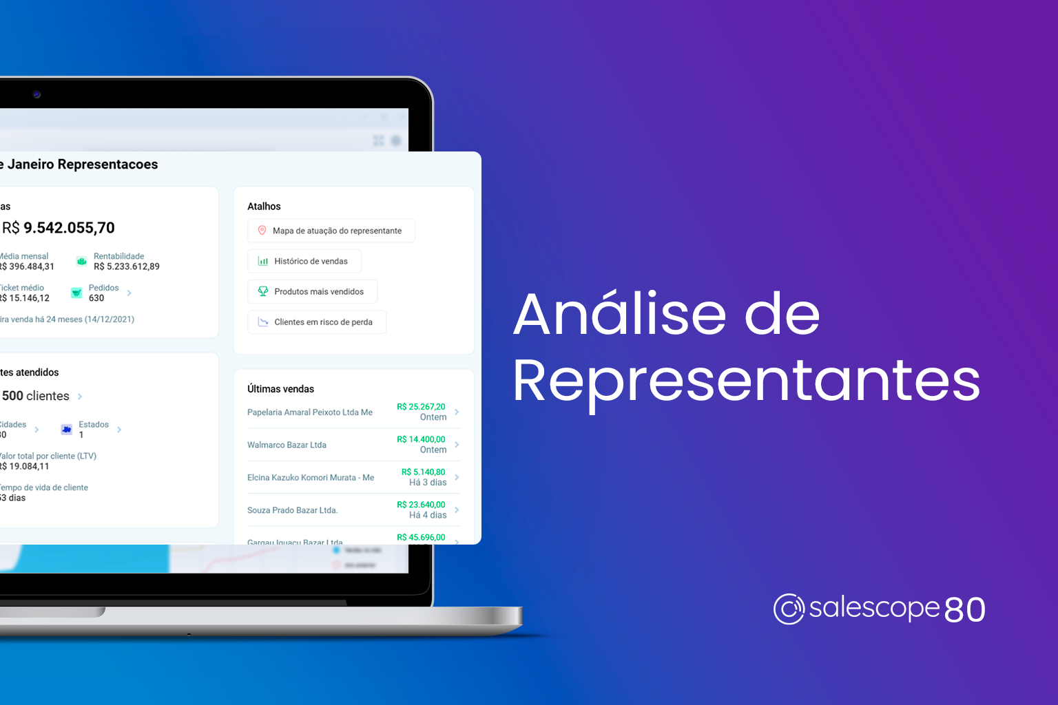 Análise de Representantes [Salescope 80]