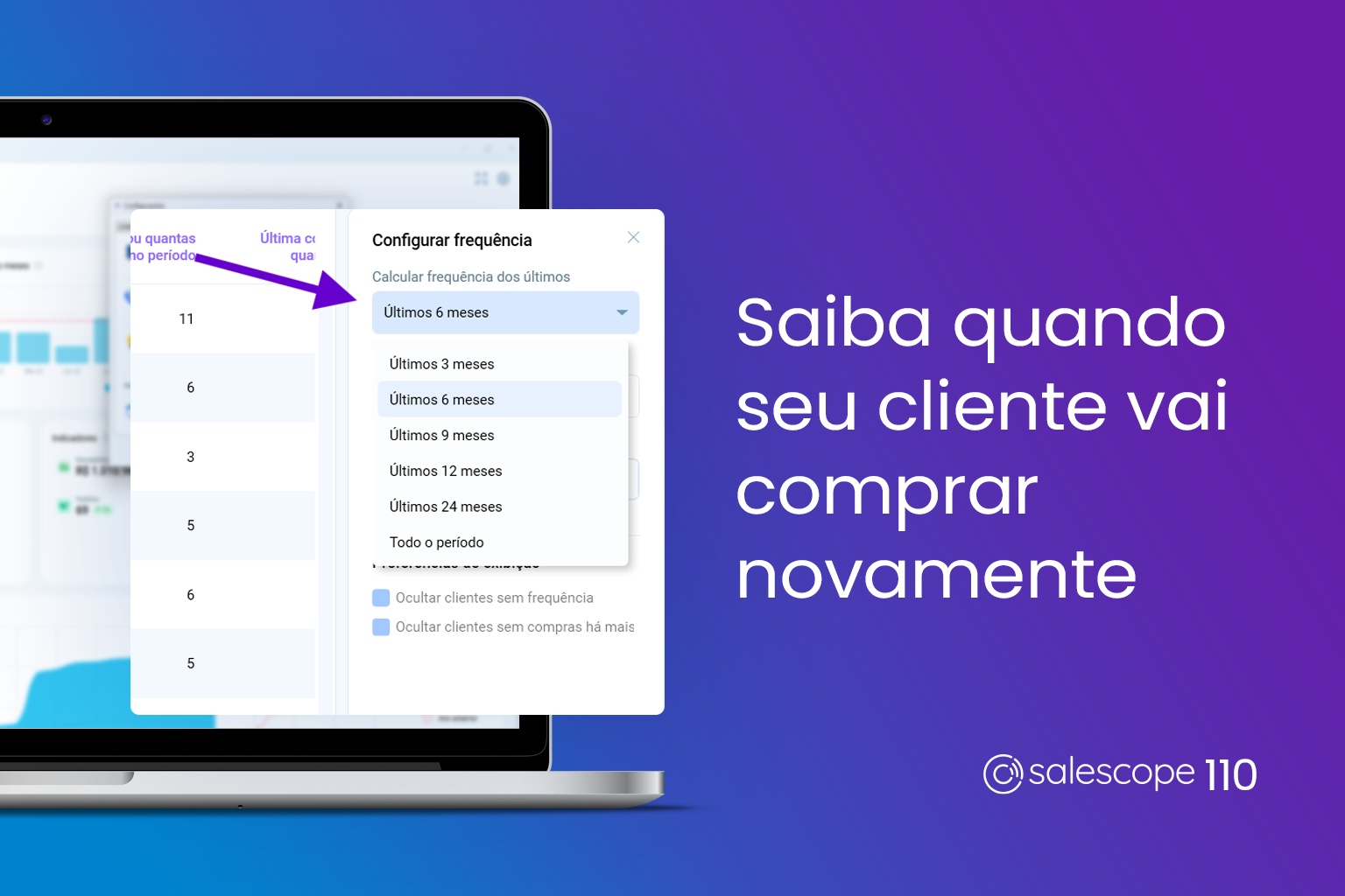 Saiba quando seu cliente vai comprar novamente [Salescope 110]