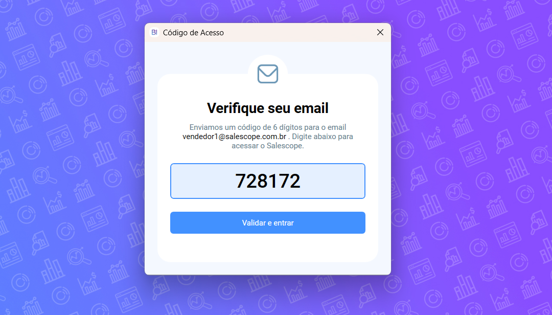 Validação de código por email
